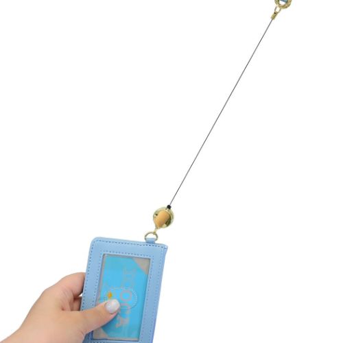 リトルマーメイド 定期入れ リール付き2つ折りパスケース アリエル PU ディズニープリンセス キャラクター グッズ メール便可