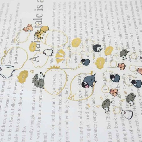 Dore Label シールシート 箔フレーム アニマルズ アニマル かわいい グッズ メール便可