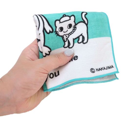 かえるのピクルス ハンカチ タオルハンカチ alweys smile キャラクター グッズ メール便可