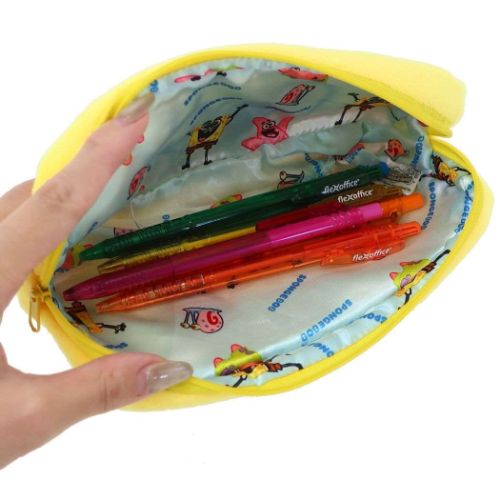 スポンジボブ ペンポーチ ぬいぐるみフェイスペンケース キャラクター グッズ