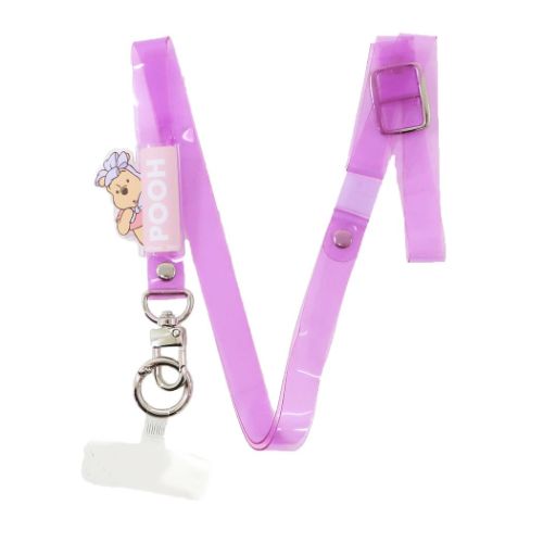 くまのプーさん スマホアクセ マルチリングプラス クリアストラップセット ディズニー キャラクター グッズ メール便可