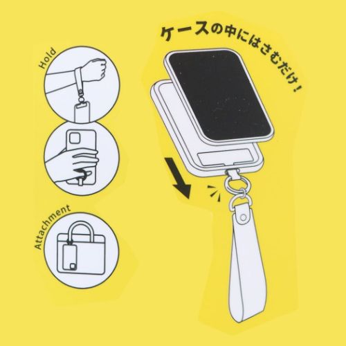 ミニオンズ スマホアクセ マルチリングプラス クリアハンドストラップセット ティム ユニバーサル映画 キャラクター グッズ メール便可