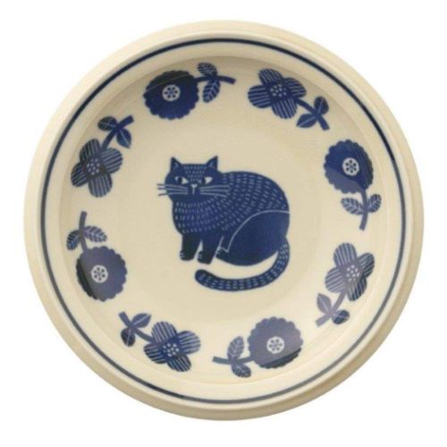 ねこグッズ 中皿 プレート ネイビー 猫雑貨 グッズ