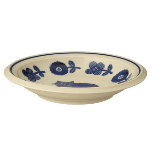 ねこグッズ 中皿 プレート ネイビー 猫雑貨 グッズ