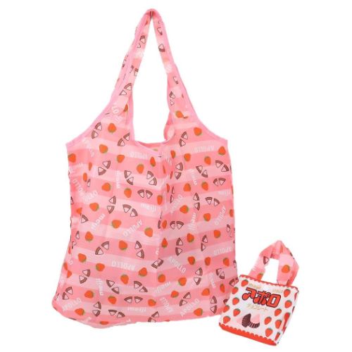 おやつキャラクター エコバッグ 折りたたみショッピングバッグ アポロ ホワイト デイパック グッズ メール便可