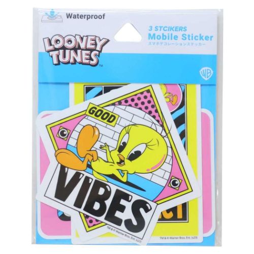 ルーニーテューンズ ダイカットシール モバイルステッカー トゥイーティー LOONEY TUNES キャラクター グッズ メール便可