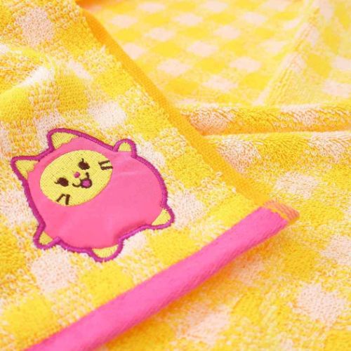 WDZY フェイスタオル ジャガードロングタオル チェック HATT LINE FRIENDS キャラクター 商品 メール便可