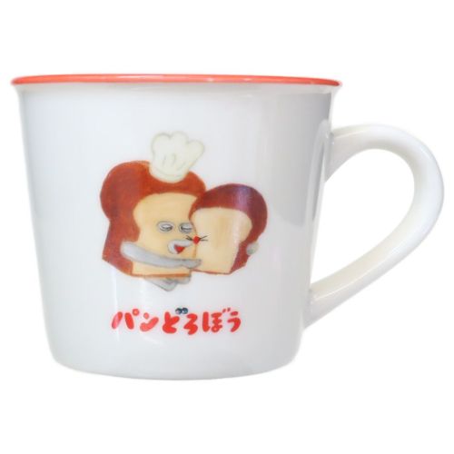 パンどろぼう マグカップ カラーラインマグカップ パンいろいろ 絵本キャラクター グッズ