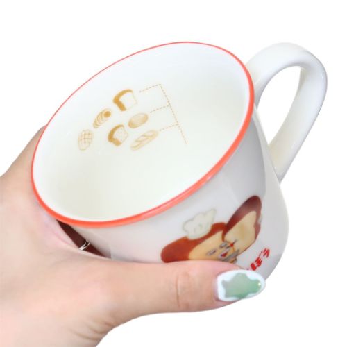 パンどろぼう マグカップ カラーラインマグカップ パンいろいろ 絵本キャラクター グッズ