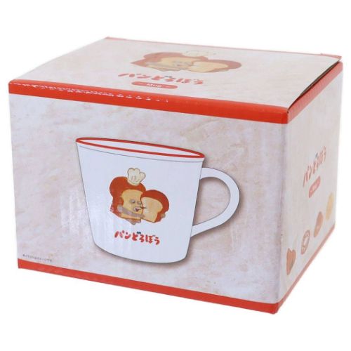 パンどろぼう マグカップ カラーラインマグカップ パンいろいろ 絵本キャラクター グッズ