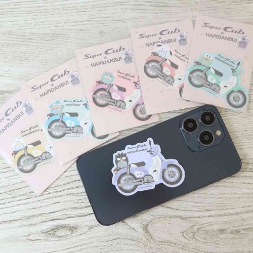 はぴだんぶい ビニールシール SuperCubxHAPIDANBUI ダイカットステッカー あひるのペックル サンリオ キャラクター グッズ メール便可