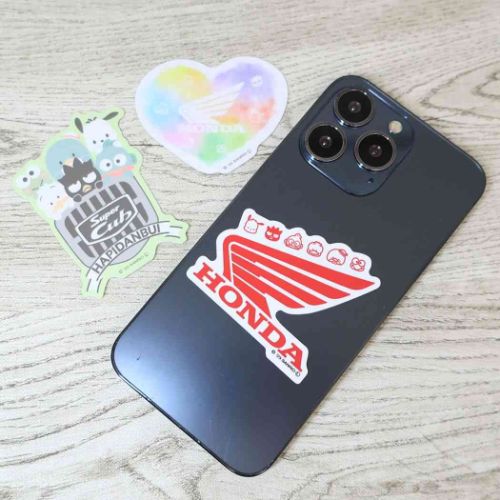 はぴだんぶい ビニールシール SuperCubxHAPIDANBUI ダイカットステッカー ロゴ サンリオ キャラクター グッズ メール便可