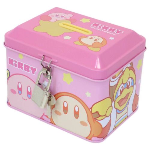 星のカービィ 貯金箱 カギ付き缶バンク ひょっこり キャラクター グッズ