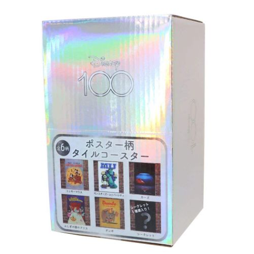 ディズニー テーブルウェア タイルコースター全6種 6個入セット ポスター柄 第一弾 D100 キャラクター グッズ