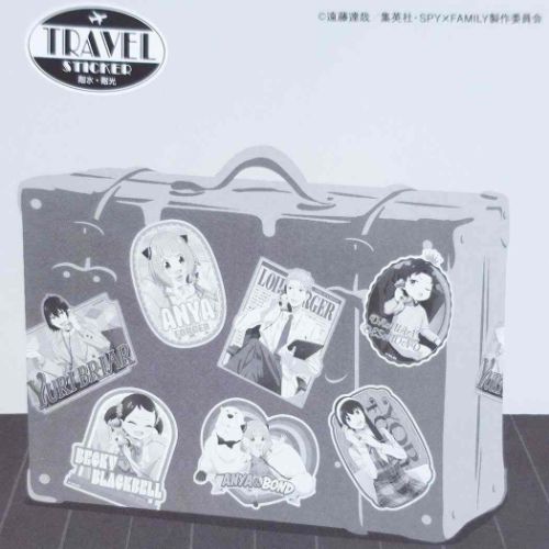 スパイファミリー SPY FAMILY ダイカットシール トラベルステッカー ユーリ ブライア 少年ジャンプ メール便可