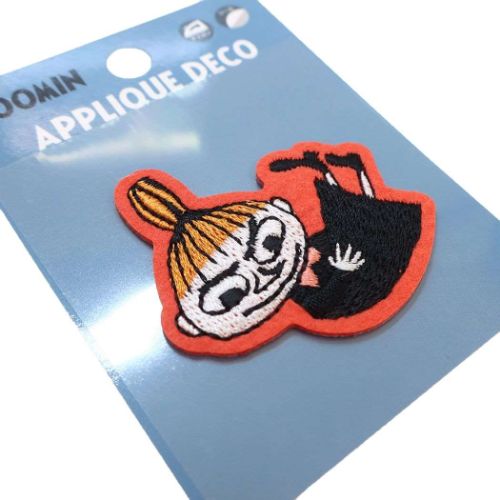 ムーミン アップリケ 刺繍ステッカー リトルミイ キャラクター グッズ メール便可