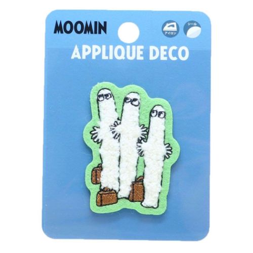 ムーミン アップリケ 刺繍ステッカー ニョロニョロ キャラクター グッズ メール便可