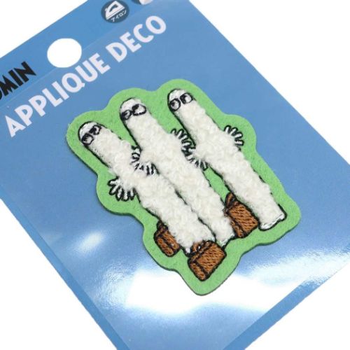 ムーミン アップリケ 刺繍ステッカー ニョロニョロ キャラクター グッズ メール便可