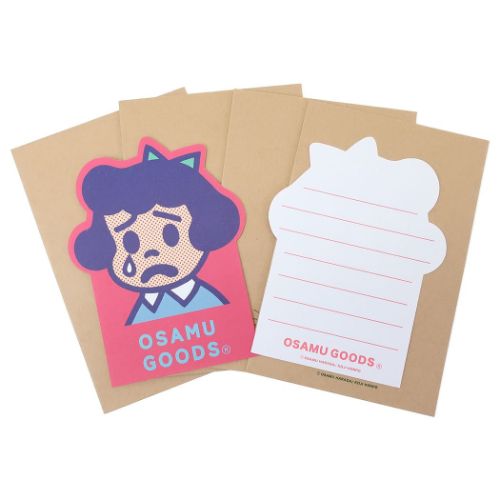 オサムグッズ レターセット ダイカットパックレター ベティ Osamu Goods キャラクター グッズ メール便可