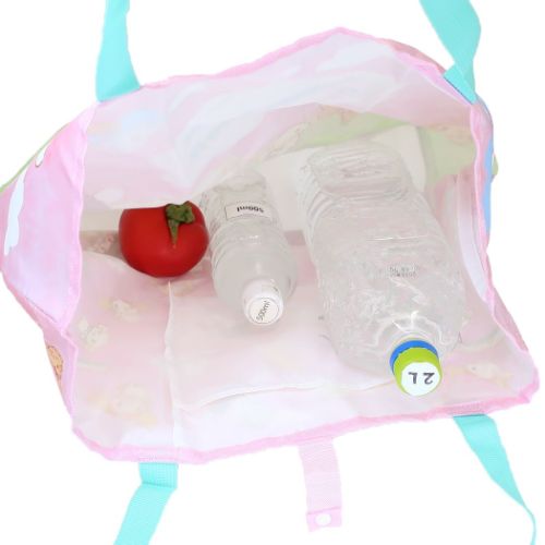 映画ミステリと言う勿れxシナモロール エコバッグ 折りたたみエコバッグ ピンク キャラクター グッズ