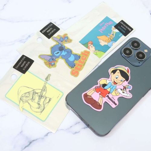 ピノキオ ステッカー キャラクター ピノキオとジミニー クリケット デコれる ディズニー キャラクター グッズ メール便可