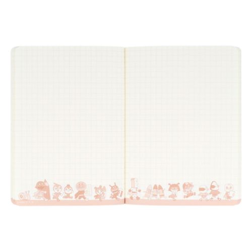 アンパンマン 方眼ノート ミニノート みんな Smile Plus アニメキャラクター グッズ メール便可