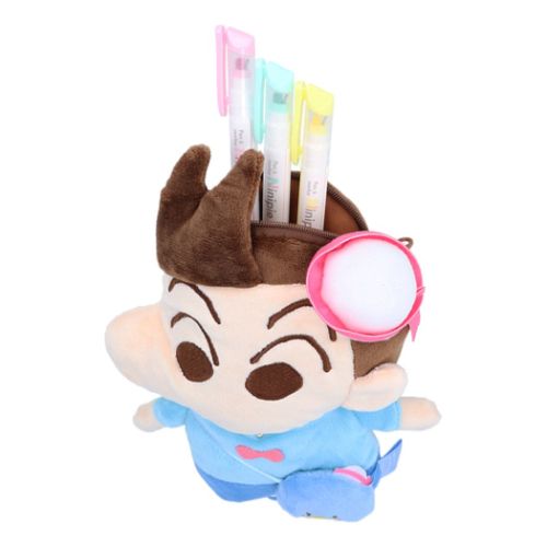 クレヨンしんちゃんxサンリオキャラクターズ ペンケース ぬいぐるみペンポーチ 風間くんxタキシードサム アニメキャラクター グッズ