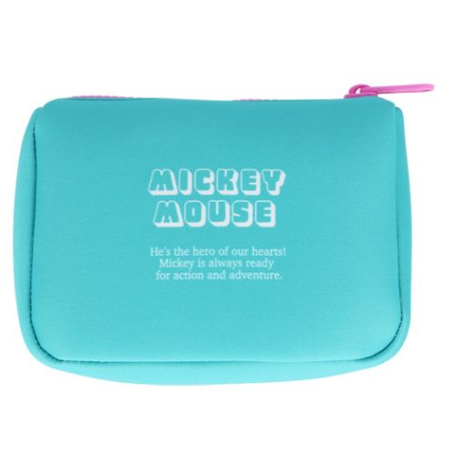 ミッキーマウス ペンケース ペンポーチ レトロアートコレクション ミントグリーン ディズニー キャラクター グッズ