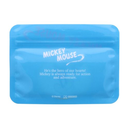 ミッキーマウス ふせん ジッパーバッグ入り付箋セット レトロアートコレクション ブルー ディズニー キャラクター グッズ メール便可