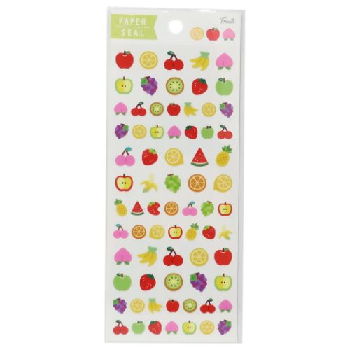 シールシート ペーパーシール フルーツ かわいい グッズ メール便可