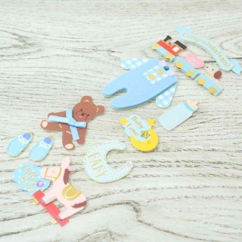 シールシート ハンドメイドシール ベビー かわいい グッズ メール便可