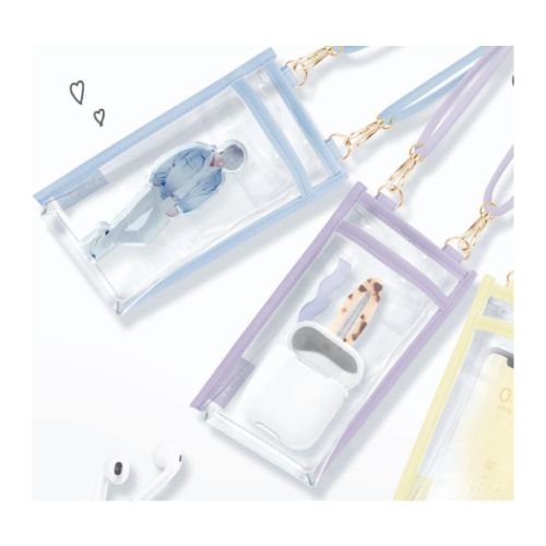 ピックミーカラー スマホポーチ クリアスマホショルダー シンプル 推し活 グッズ メール便可