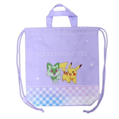 ポケットモンスター ナップサック ピカチュウ ニャオハ ポケモン キャラクター グッズ メール便可