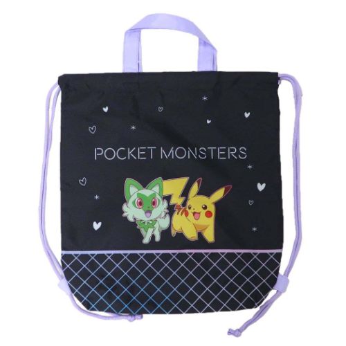 ポケットモンスター ナップサック ピカチュウ ニャオハ ポケモン キャラクター グッズ メール便可
