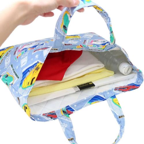 プラレール レッスンバッグ キルトレッスンバッグ サックス 鉄道 新学期準備雑貨 グッズ メール便可