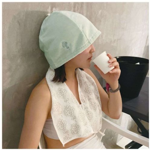 coco sauna 帽子 サウナハット チャコールブラウン 今治産 ととのう グッズ メール便可