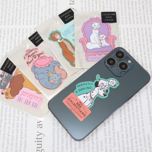 ダンボ ダイカットシール キャラクターステッカー ジャンボとダンボ ディズニー キャラクター グッズ メール便可