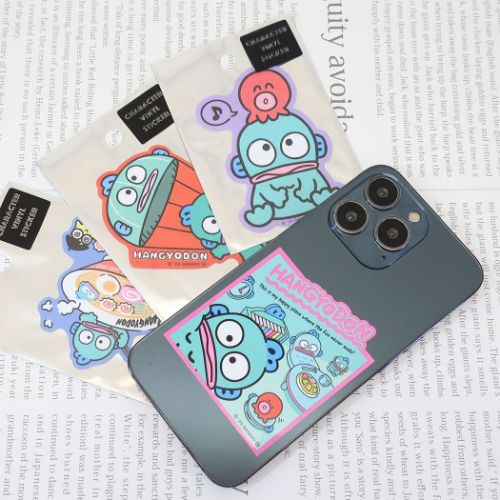 ハンギョドン ダイカットシール キャラクターステッカー パラシュート サンリオ キャラクター グッズ メール便可
