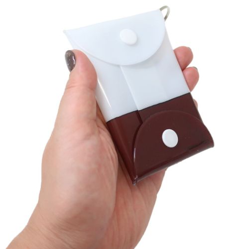 カントリーマアム ミニポーチ カラビナ付マルチケース チョコまみれ お菓子パッケージ キャラクター グッズ メール便可