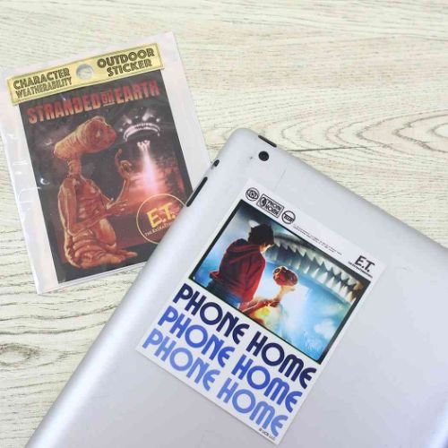 E.T. ビッグシール アウトドアステッカー 通信 映画キャラクター グッズ メール便可