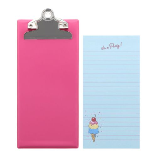 メモ帳 ミニクリップボードメモ パーティタイム アイス おしゃれ グッズ