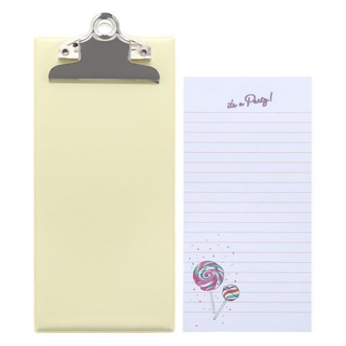 メモ帳 ミニクリップボードメモ パーティタイム キャンディー おしゃれ グッズ