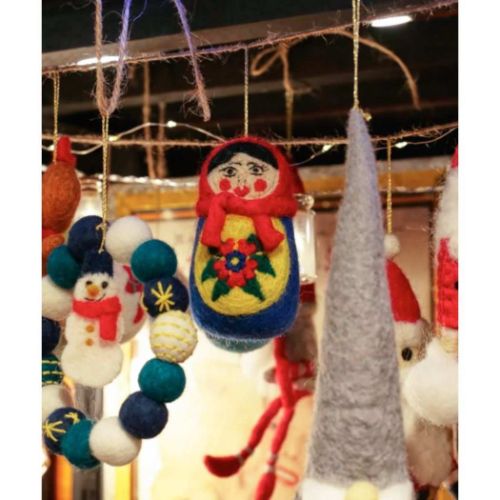 装飾品 フォークアートオーナメント RD HORSE 北欧 ヨーロッパ雑貨 グッズ