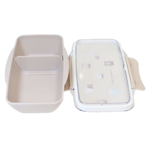 ほっこりモコモカ お弁当箱 抗菌1段ドームランチBOX ミックス かわいい グッズ