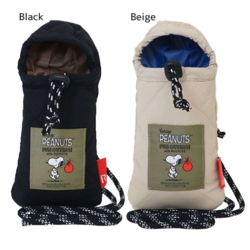 スヌーピー スマホポーチ IP．ベビールー．キルト．PNTS-8S スマホバッグ フード型 ピーナッツ キャラクター グッズ