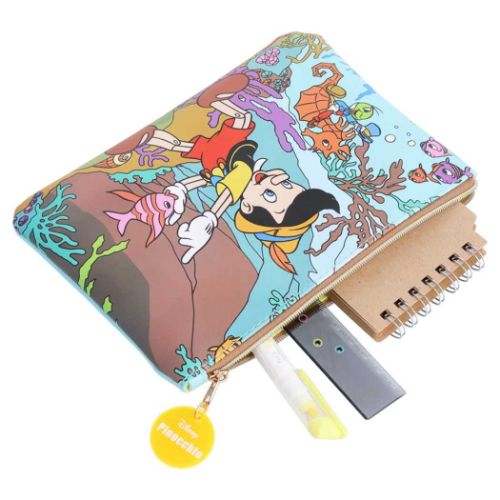 ピノキオ 平ポーチ フラットポーチ レトロアートコレクション1990 ディズニー キャラクター グッズ メール便可