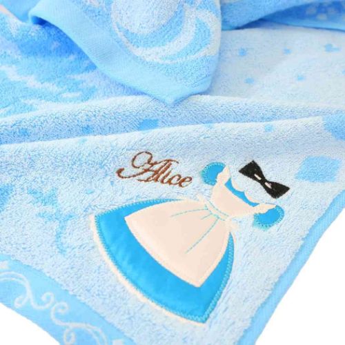 ふしぎの国のアリス フェイスタオル ジャガードロングタオル ワンダーブルードレス ディズニー キャラクター グッズ メール便可