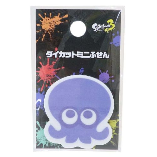 スプラトゥーン3 付箋 ダイカットミニふせん タコ キャラクター グッズ メール便可