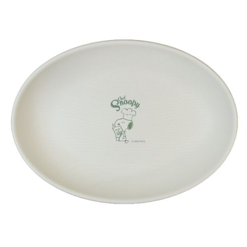 スヌーピー 深皿 木目調オーバルプレート シェフスヌーピー GR ピーナッツ キャラクター グッズ