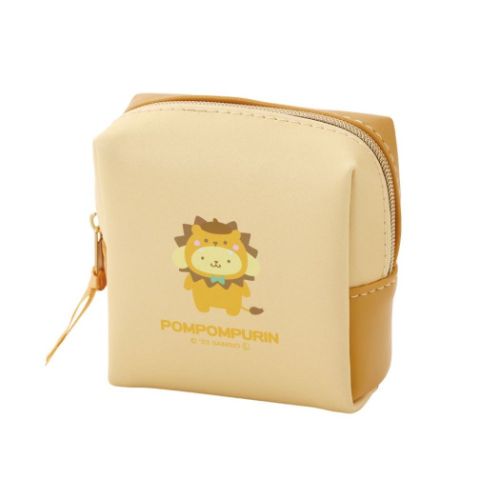 ポムポムプリン ミニポーチ スクエアミニポーチ おかぶりアニマル サンリオ キャラクター グッズ